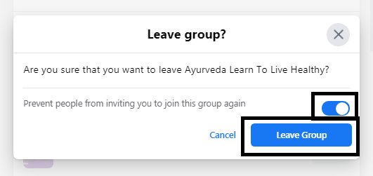 How to unjoin a group on Facebook?